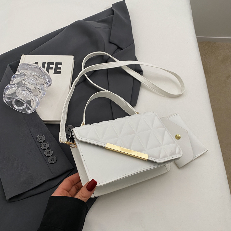 Bag This Year's Popular Korean Version Versatile Solid Color Handbag 2024 Early Spring New Single Shoulder Crossbody Small Square Bag For Women