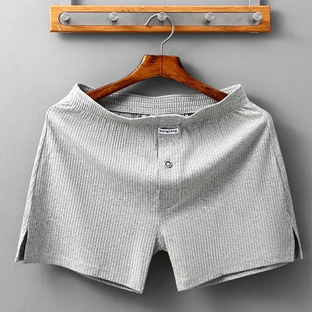 Sexy Men Cotton Boxer Briefs Convex Pouch Underwear Shorts Trunks Comfort Underpants Threaded Arrow Pants Elastic Male PantiesT250310