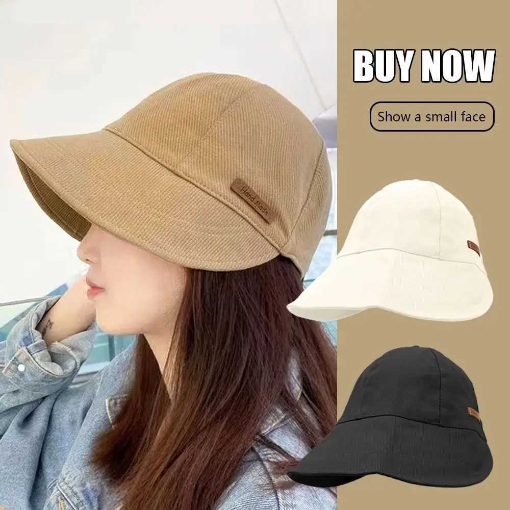 Mens wide brown portable sun hat beach hat bucket hat fishermans hat W250217