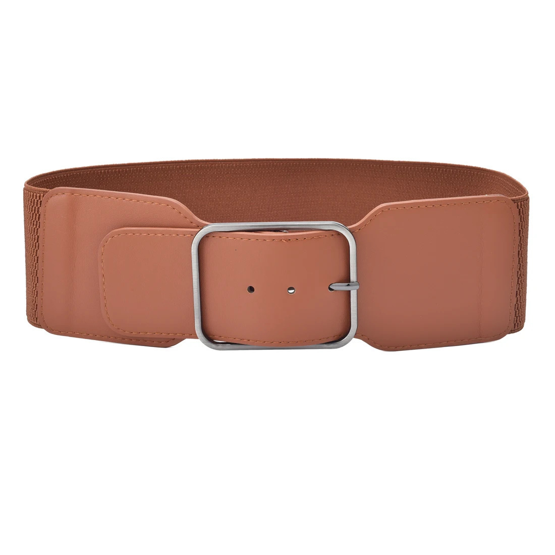 Women Stretchy Wide Waist Belt Ladies Elastic Dress Cummerbund with Pin Buckle Stretch Fashion Cinch Belts 250213