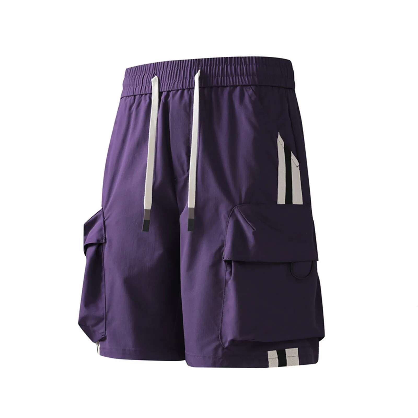 Student Sports Fashion Casual Summer Men's Designer Shorts Ice Silk American Retro Workwear Shorts Loose Fit Bermuda Outdoor Hiking Pants Cortos 