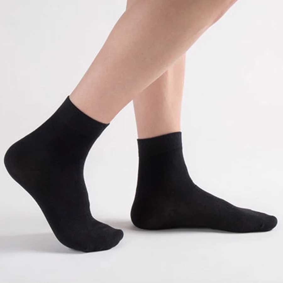 0 Pairs Mens Cotton Socks New Style Black Business Men Socks Soft Breathable Summer Winter for Male Socks Plus Size 38-47 W250217