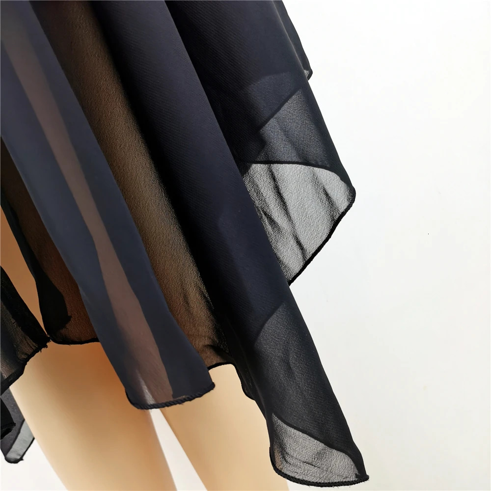 Streetwear Gothic Skirts Women Summer High Waist Irregular Black Female Punk Harajuku Long Skirt 250211