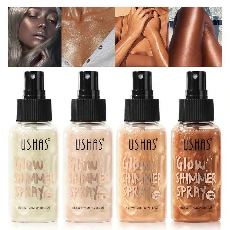 USHAS Liquid HighLighter Liquid Foundation Concealer Permanent Water and Oil Resistant Glitter naturally modifies skin toneXJ250217