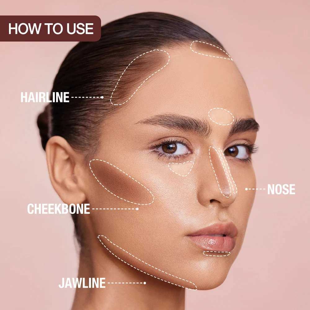 O.TWO.O Contour Stick Cream Long-wear Lightweight Brighten Stick Easy to Sculpt Face Concealer Bronzer Contouring Makeup PenXJ250217