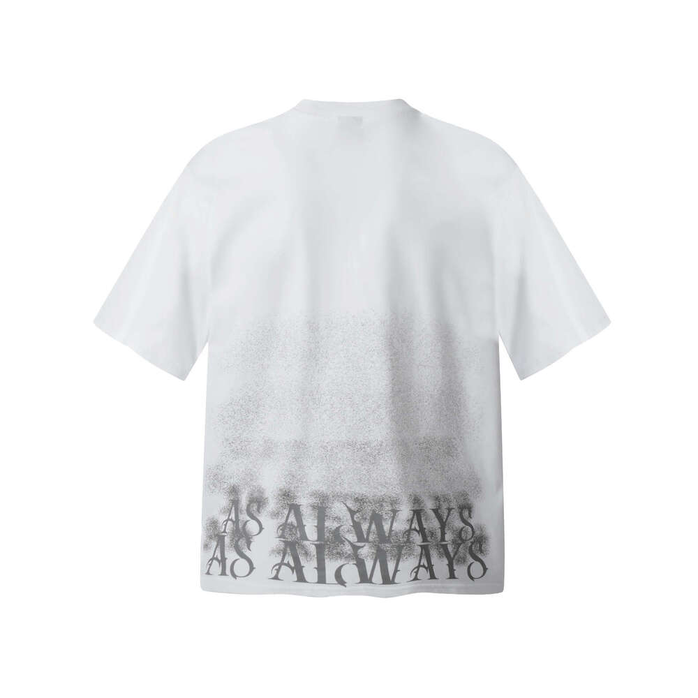 F6610 American Street 2025 Summer Edition Foam Design Men's Loose Premium Round Neck Short Sleeve T-shirt