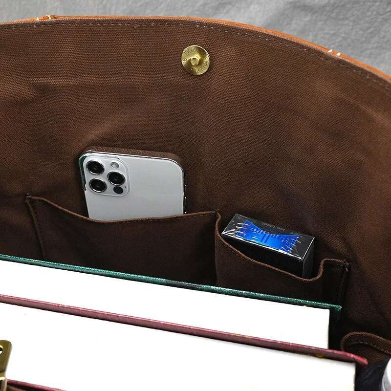 Vintage Emed Design Women Handbags Retro Handmade Genuine Leather Large Capacity Woman Shoulder Bag Ladies Female Tote Bags