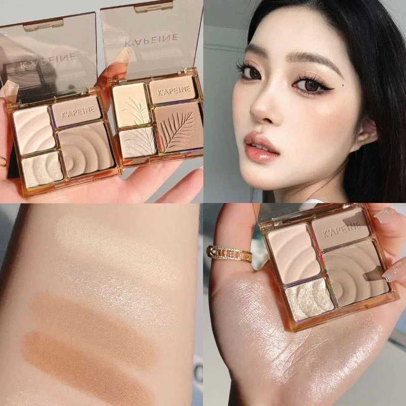 Matte Highlighter Palette 3D Nose Contouring Glow Brighten Contour Shimmer Powder Cosmetic Face Shading Grooming Powder MakeupXJ250217