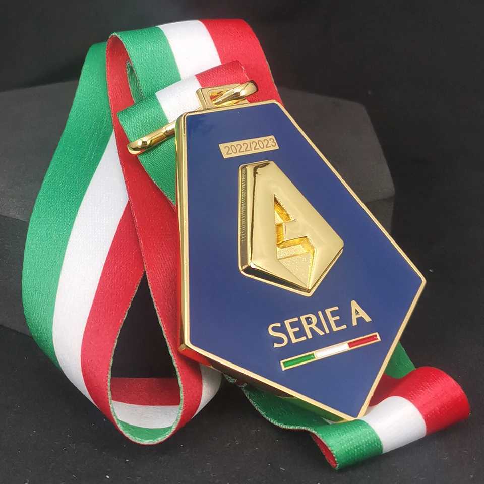 2022-23 Season S.S.C. Napoli Medal Serie A Metal Gold Medal Fan Souvenir W250217