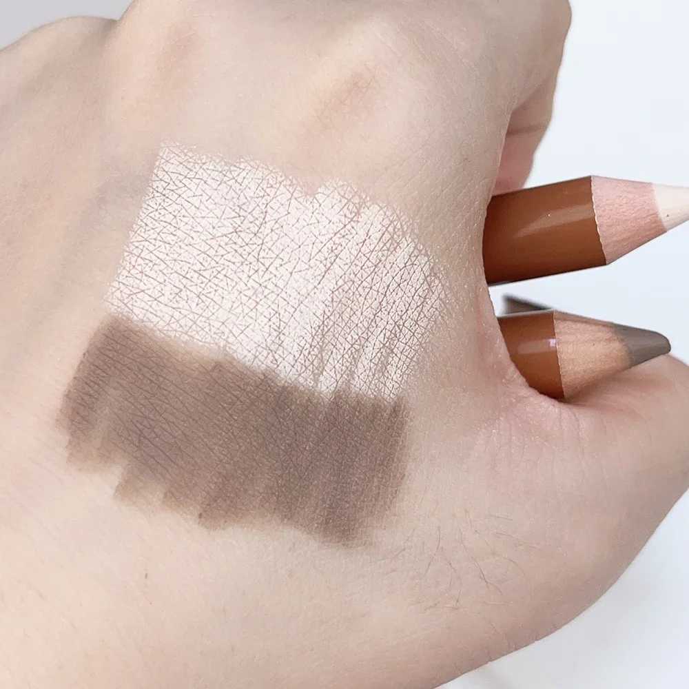 Double sided contour highlight makeup stick long-lasting bright 3D nose shadow carving pen matte concealer corrective cosmeticsW250217