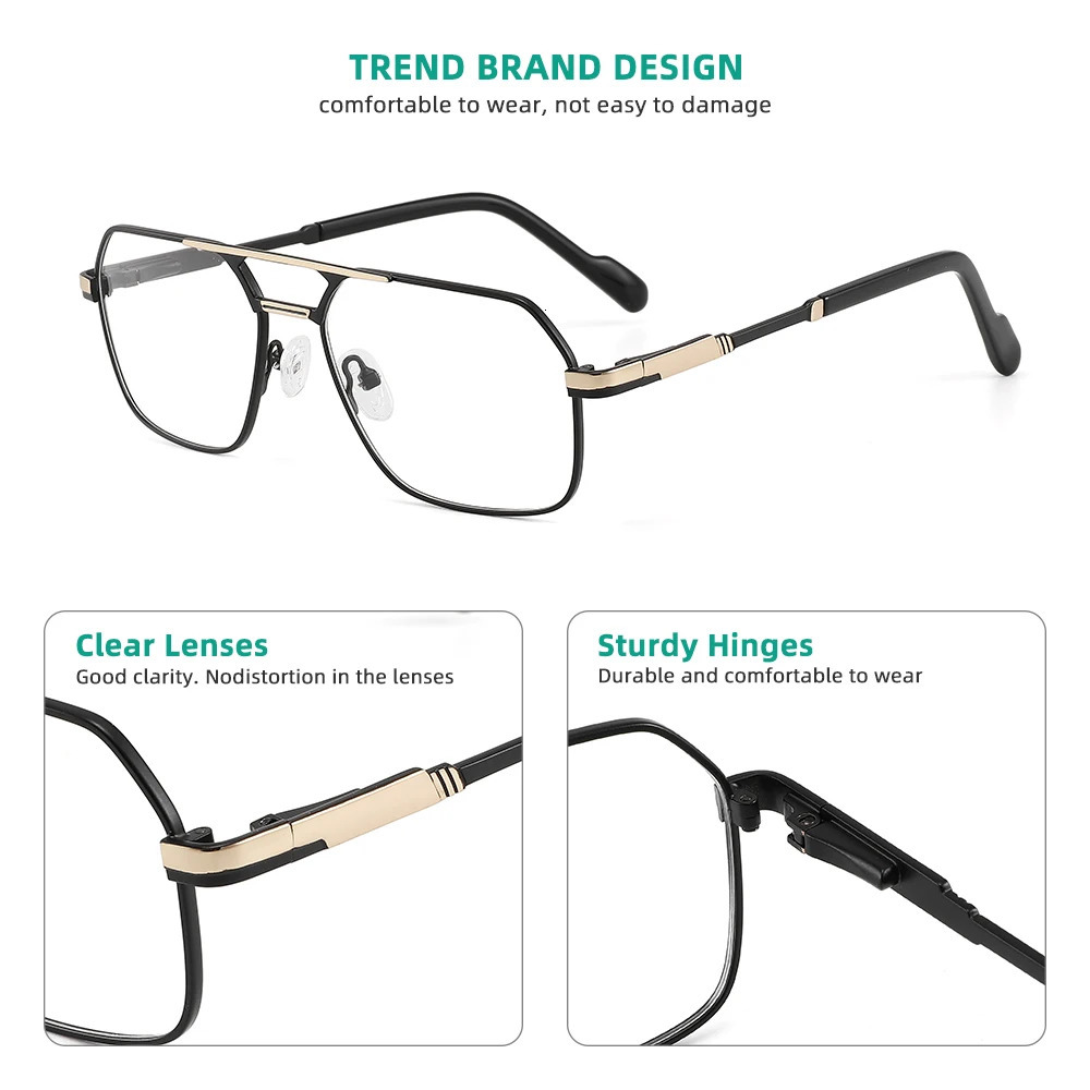 Pochromic Reading Glasses for Men Small Size Reading Sunglasses Men Classic Double Bridge Optical Glasses Woman with Recipe 250213