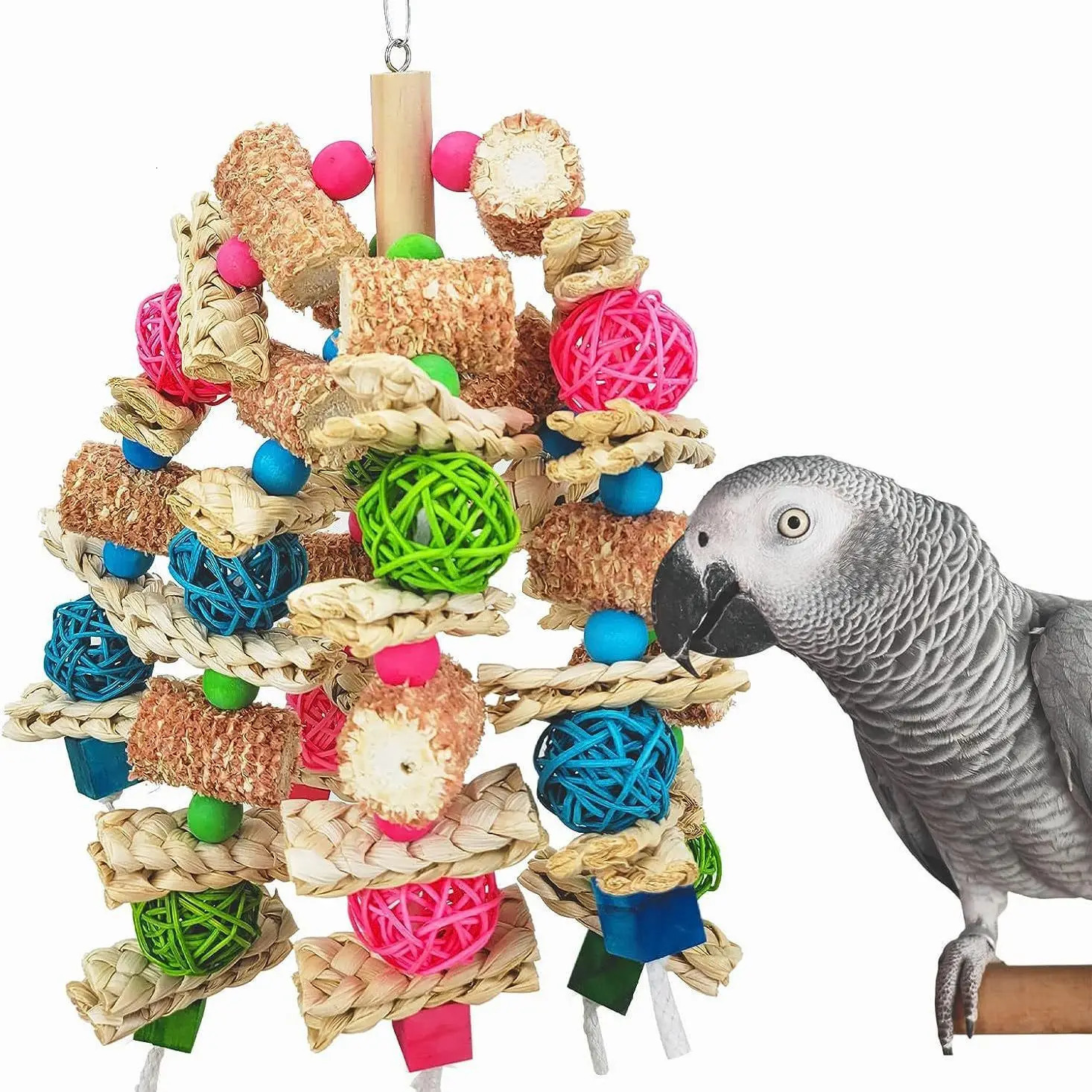 Toy Big Bite Golden Sun Diamond Grey Parrot Bite Toy Bird Toy 250206