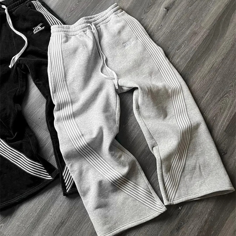Y2k ed Gray Casual Pants Camo Functional Tactical Mens Womens Premium Jogging Drawstring Sweatpants w250113