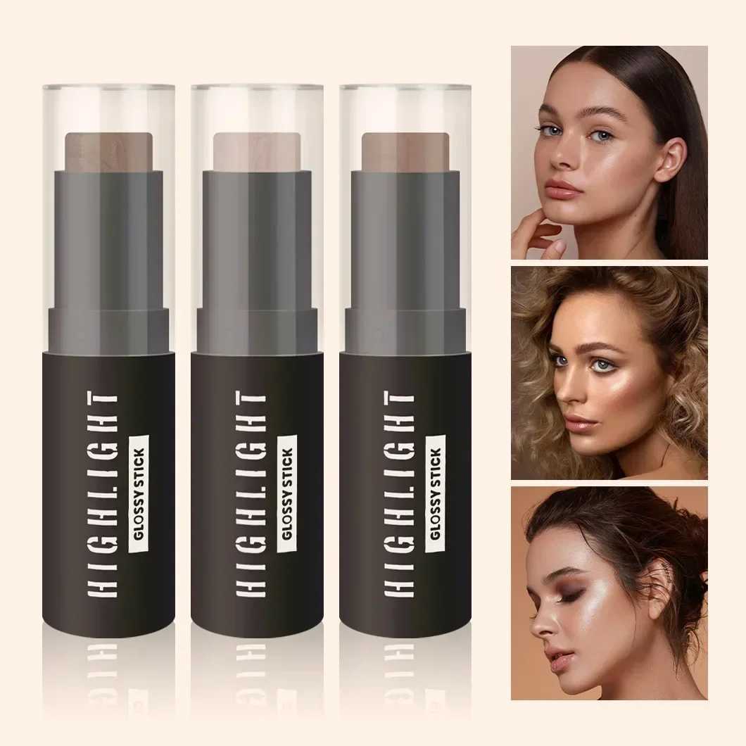 Highlighting Bronzer Stick Face Brightening Highlighter Makeup Concealer Pen Long Lasting Face Nose Shadow Contouring CosmeticsW250217