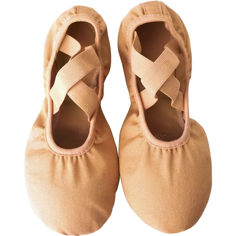 Women Ballet shoes Dance Adult Children Ballet Slippers Soft Sole Professional Canvas Dance Training Shoes for Ballet 250214