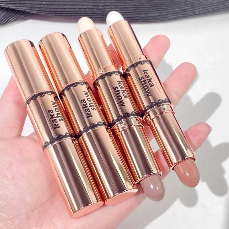 2 In 1 Face Foundation Concealer Pen Face Concealer Contouring Highlighter Stick Dual Head Natural Waterproof Concealer MakeupW250217