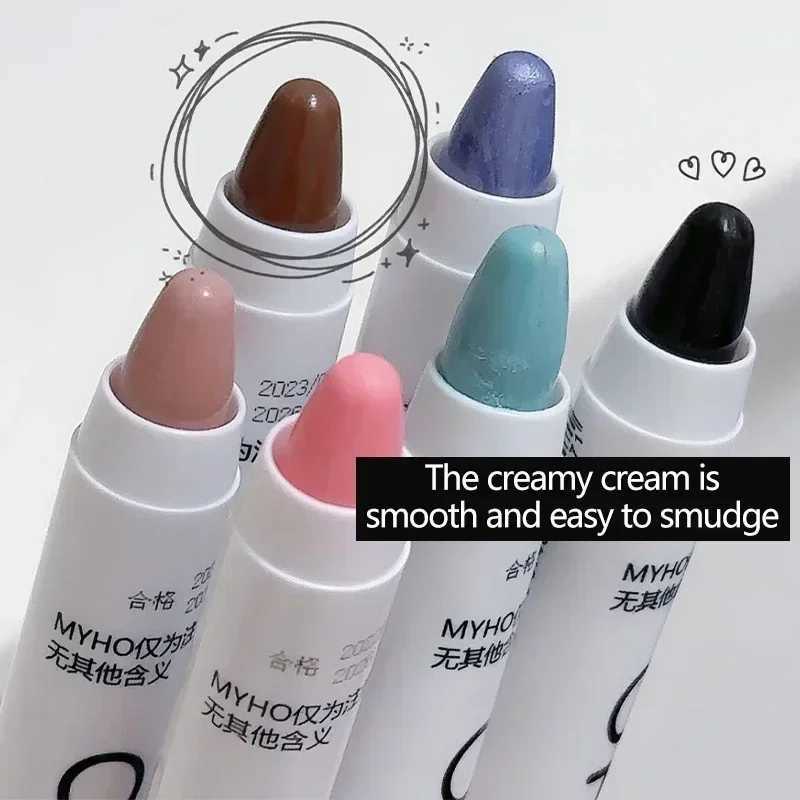 Matte Eyeshadow Stick White Eyeliner Shimmer Silver Highlighter Lying Silkworm Pen Monochrome Brightening Eye Shadow PenW250217