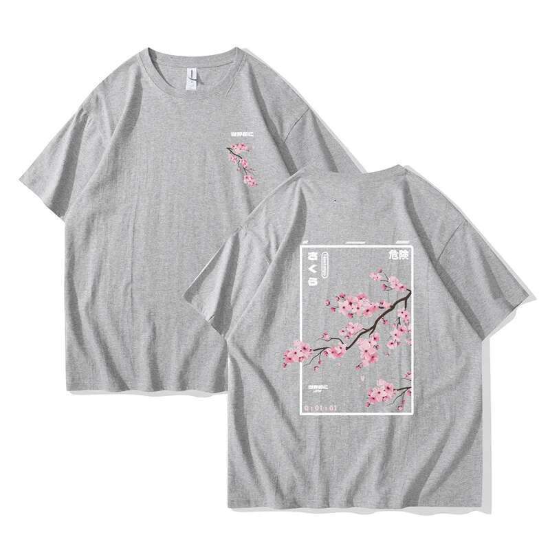 Harajuku Men's Printed T-shirt, Short Sleeve, Japanese Cartoon, Street, Sports, Summer, 2025