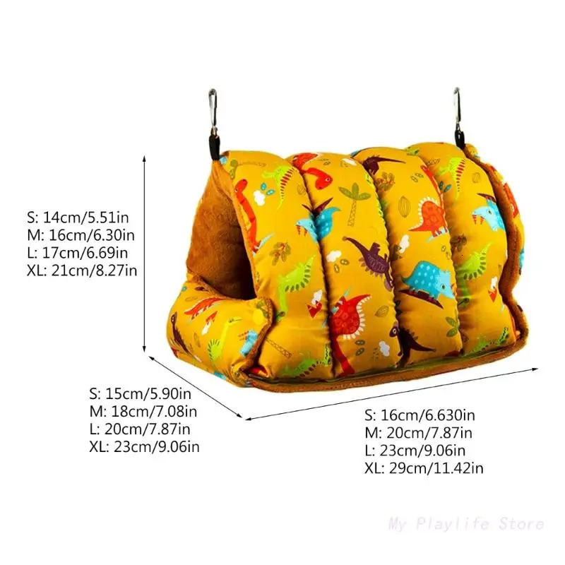 Bird Cage Parrot Nest House Small Pet Hamster Nest Budgies Warm Winter Hammock Cage Tent Bed Hanging Cave Pet Products 250206