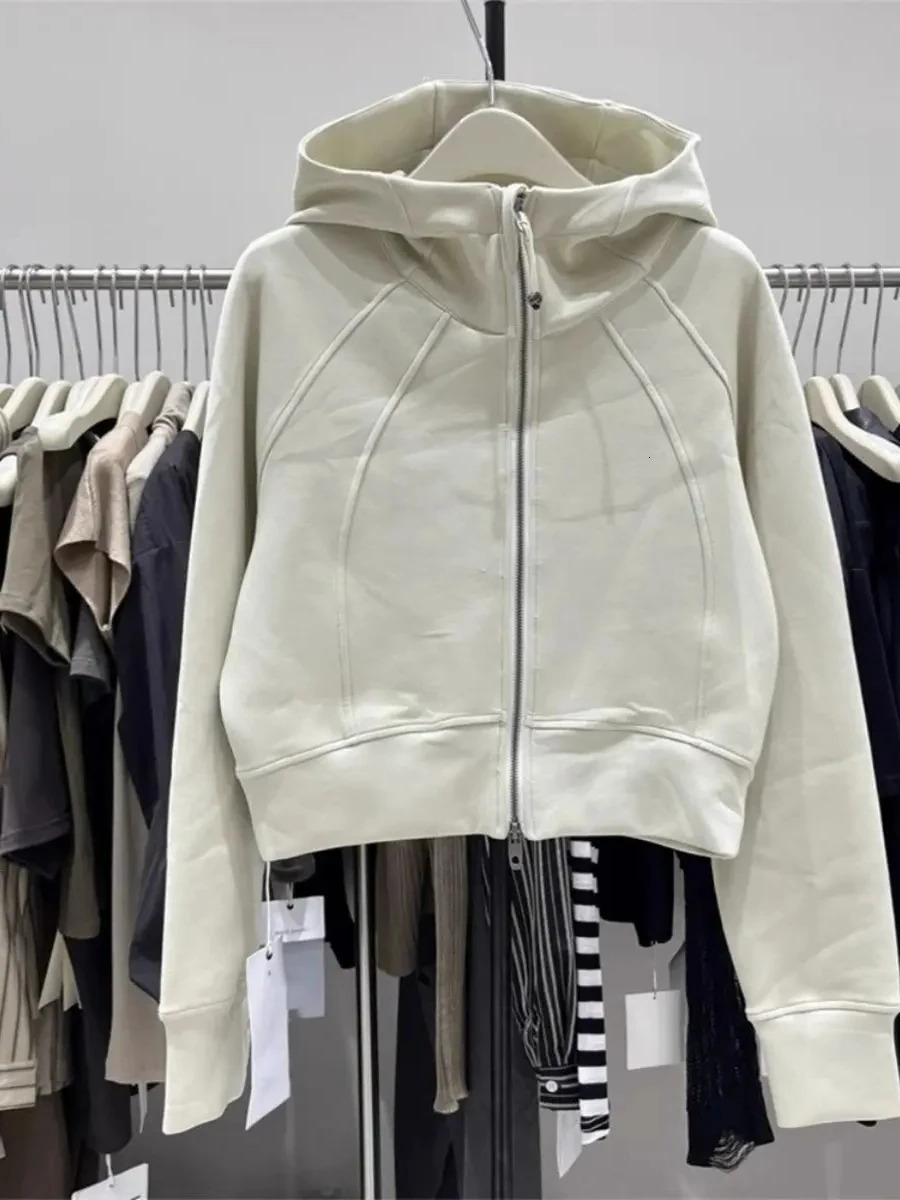 Gothic Zipper Hoodie Y2K Clothes Womens Retro Stripe ed Short Oversized Slim Fit Long Sleeve Tops 250213