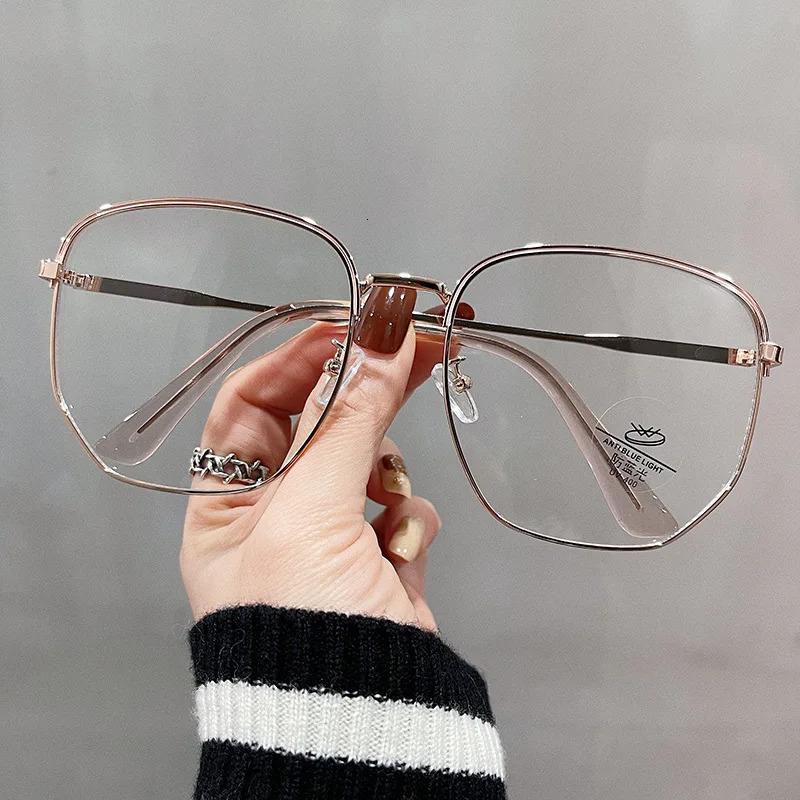 Big Size Square Shape Womens Eyewear Frames Blue Light Blocking Women Glasses Frame Korean Stylish Eyeglass 250114