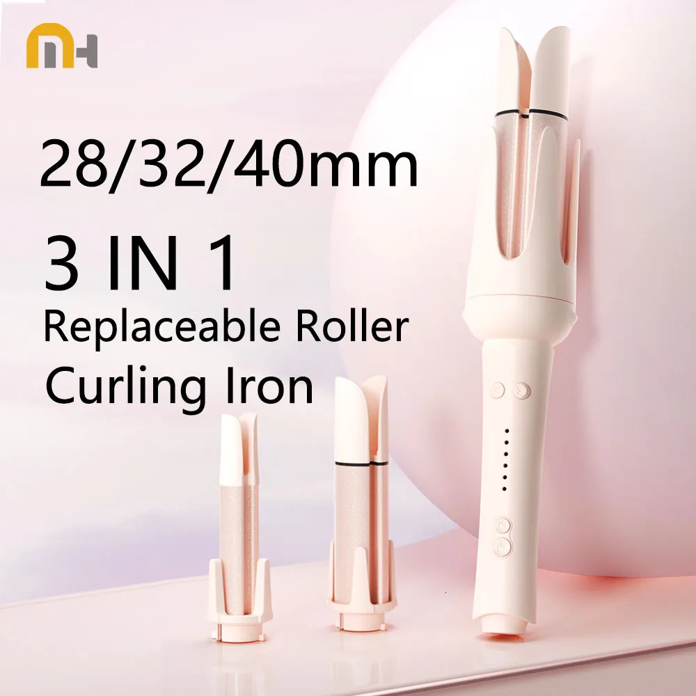 Automatic Hair Curler 32mm Auto Rotating Ceramic Hair Roller Professional Curling Iron Stick 40mm Curling Wand Hair Waver gift 250214