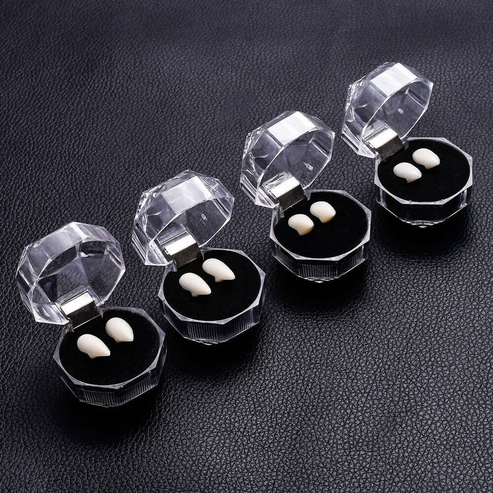 Halloween dentures, vampire fangs, zombie teeth, white tiger braces, COSPLAY makeup ball props