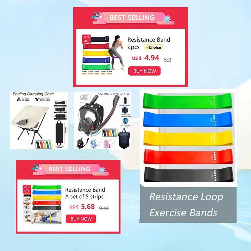 Resistance Loop Exercise Band Bands for Home Fitness Stretching Strength Training Physical Therapy Elastic Workout 250213