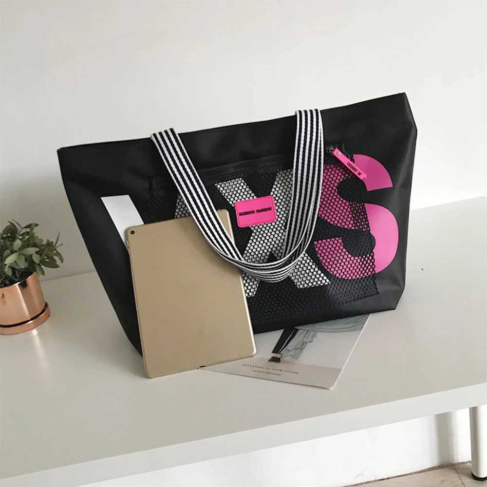 Fashionable shoulder bag waterproof handbag beach bag large capacity womens travel shopping bag suitable for daily travel - ll Y250213