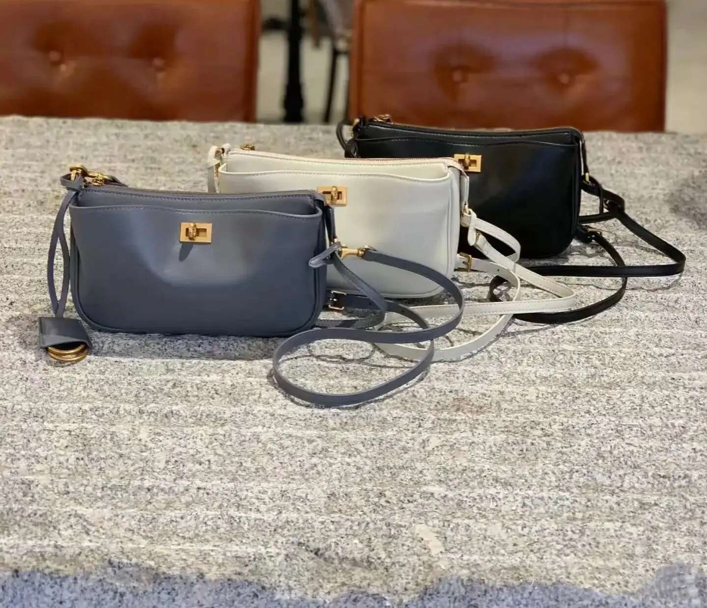 Bags Designer Women's Shoulder Bag Crossbody Square Bags Autumn Winter Genuine Leather Gold Sier Buckle