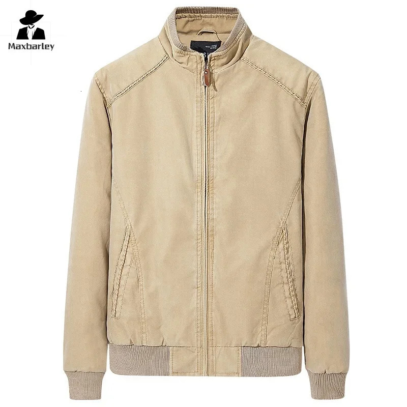 Mens Denim Jacket Retro Fashion Pure Cotton Slimfit Vertical Collar Motorcycle Autumn 2024 Coat plus size Clothes 250212