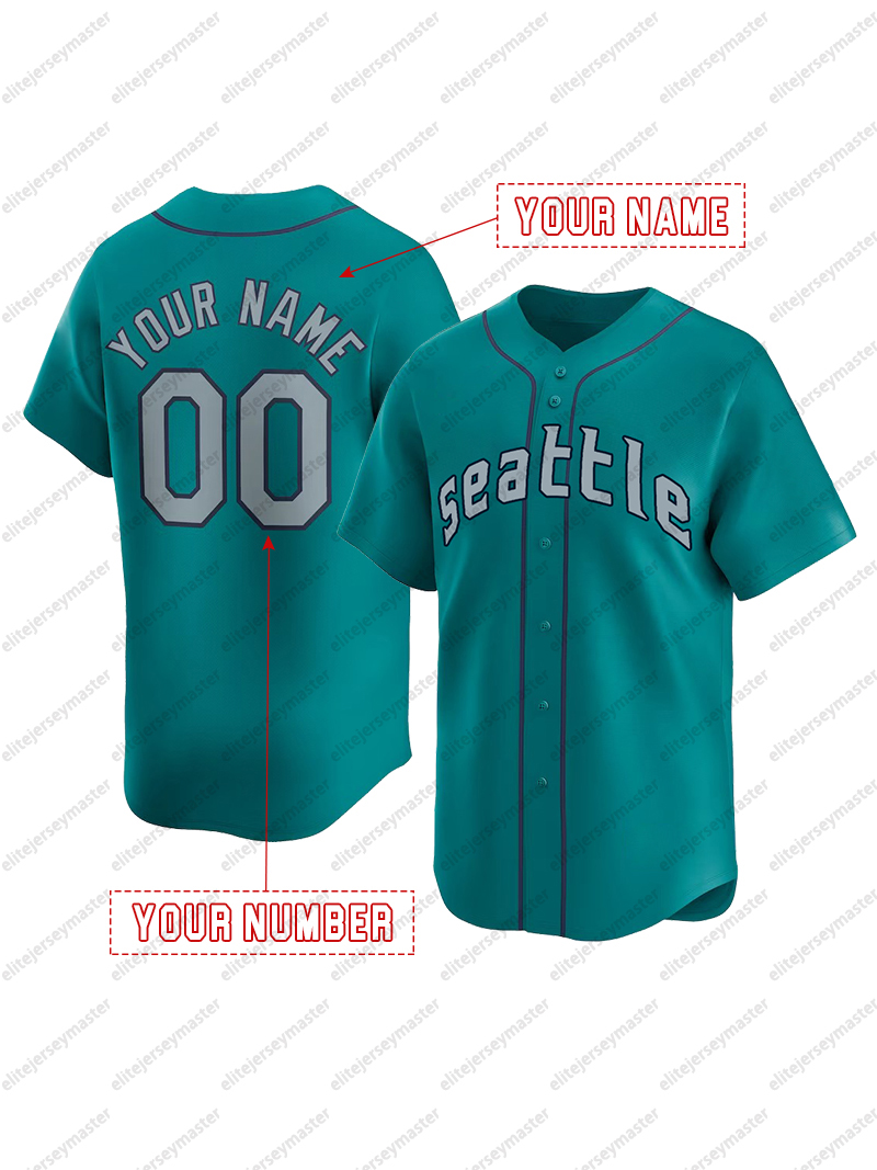 Ichiro Suzuki Custom Baseball Jersey Stitched Personalized Ken Griffey Jr. Customized Jerseys Custom Any Number Name