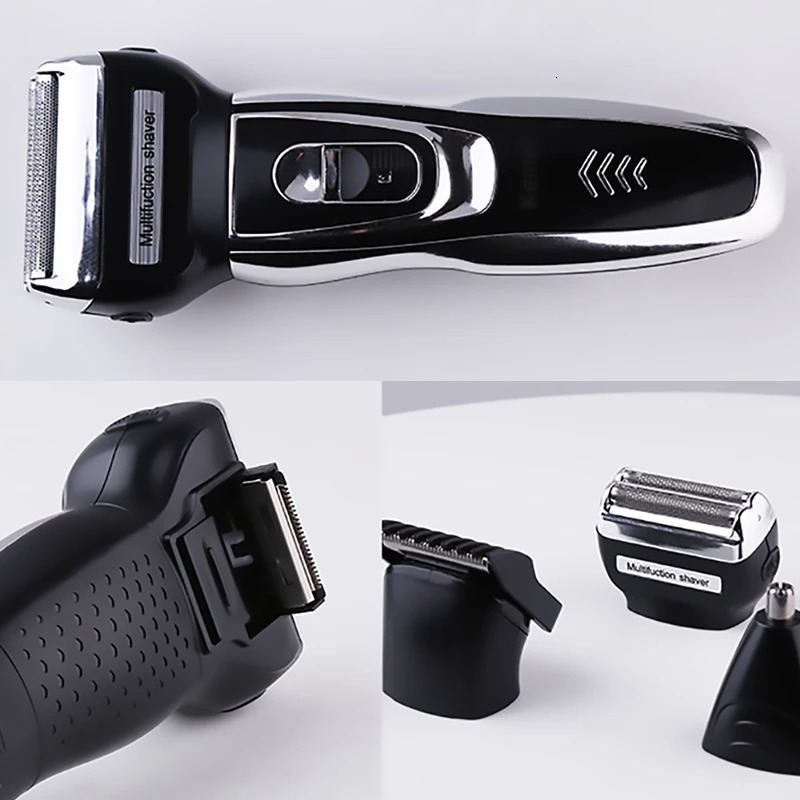 3in1 Rechargeable foil electric shaver beard trimmer electric razor for men stubble shaving machine facial trimmer nose trimmer 250211