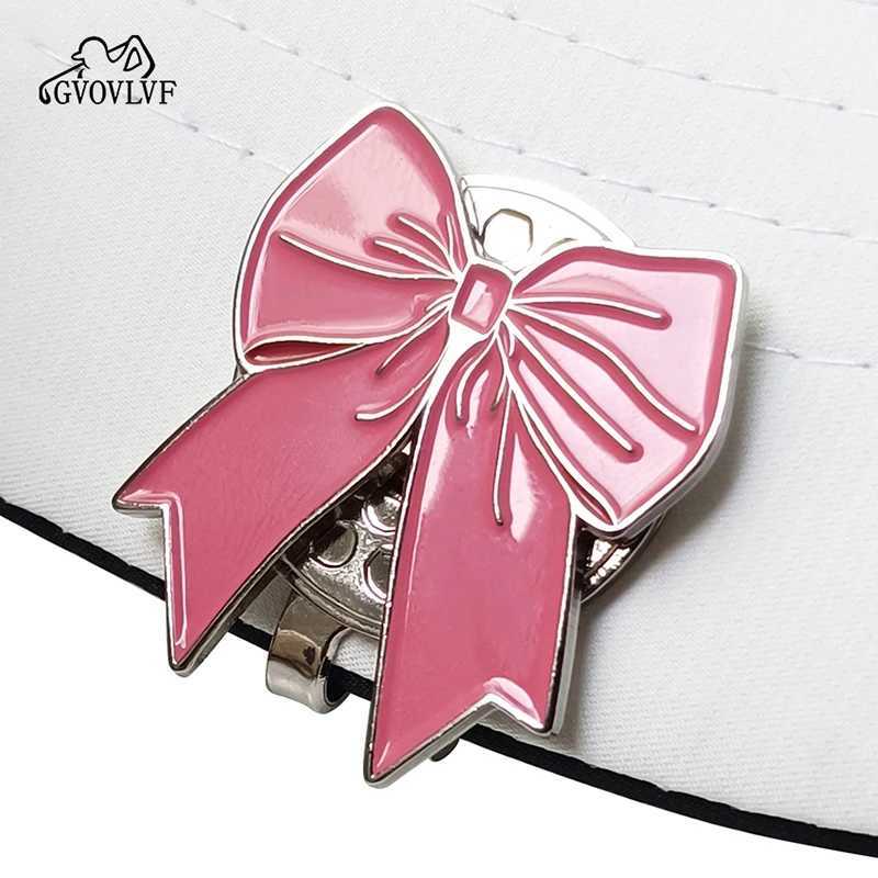 Pc Golf Cute Bowkno Mark with Magnetic Cap Clip Alloy Mark Suitable for Golf Hats Golf Accessories Girls and Womens GiftsW250215