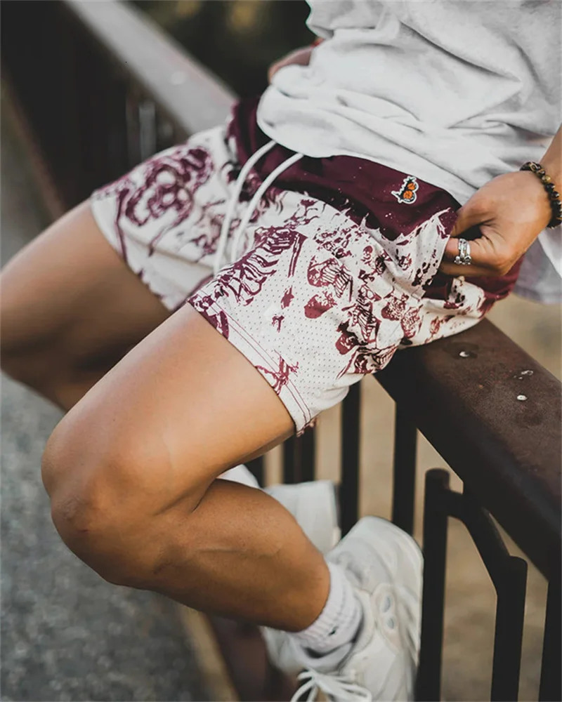 Summer Gym Casual Short Pants Men basketball Fitness Shorts Running Jogger mesh men sweatpants Workout Beach sports shorts 250214