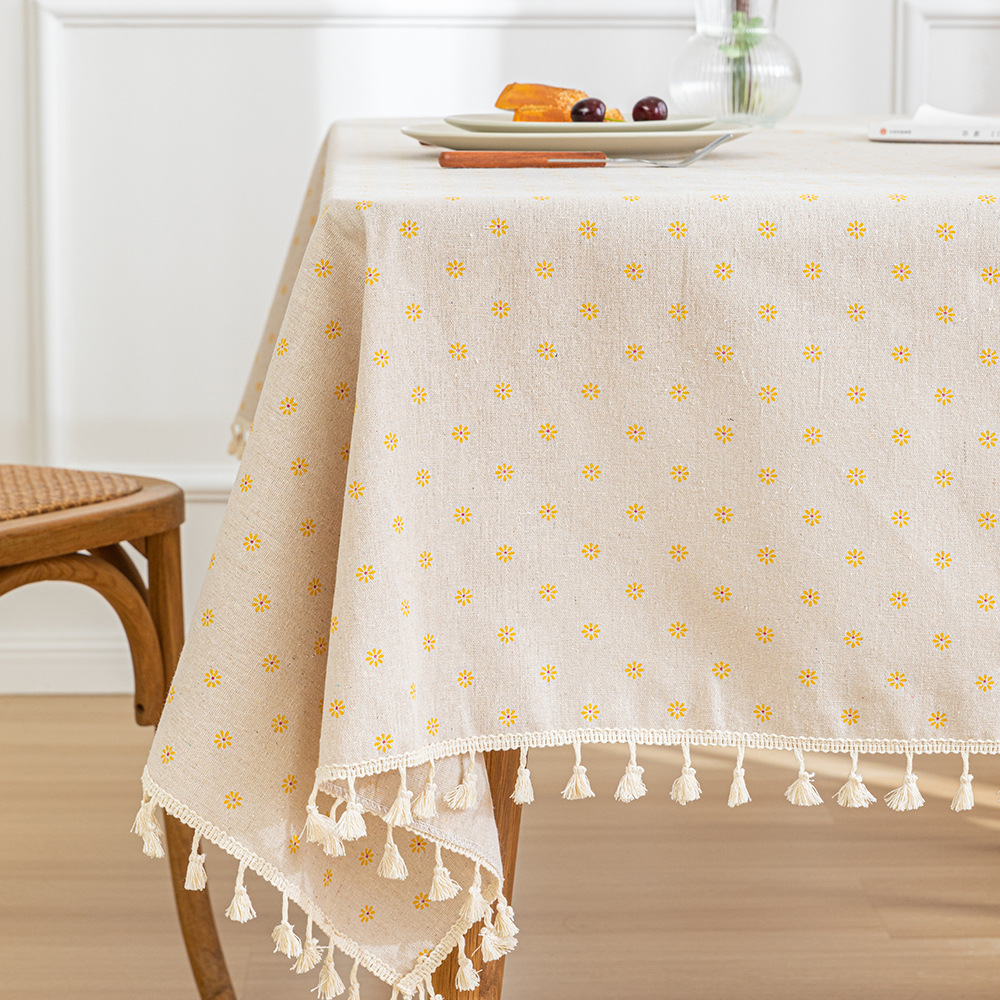 Printed Simple and Advanced Waterproof and Non-slip Tablecloth