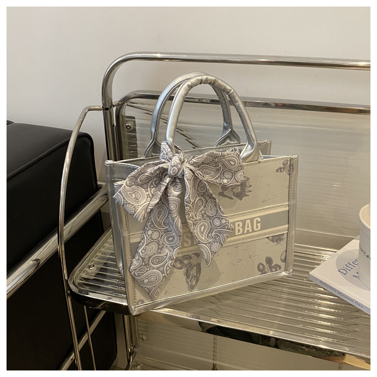 classic women bags for womens Polyester Letter black white sliver bag Totes casual bags