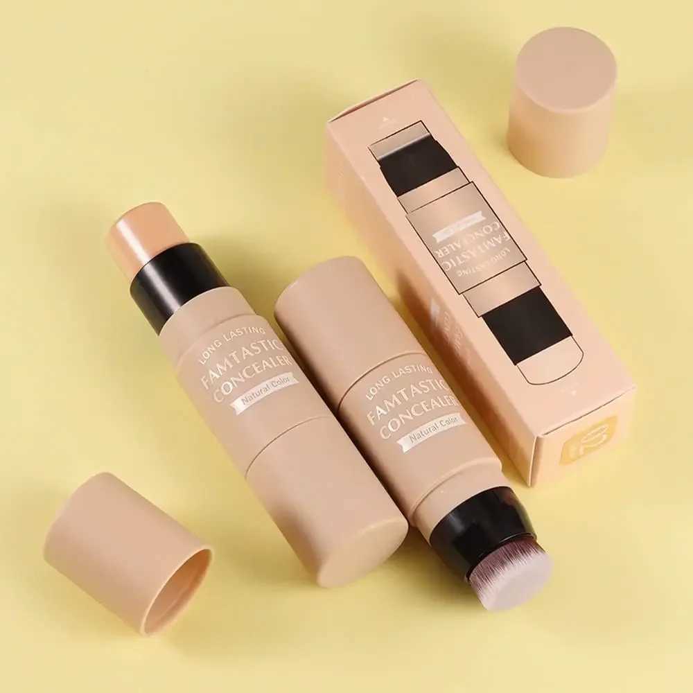 Concealer contour neutral makeup smooth moisturizing concealer high light stick double head with brushW250217