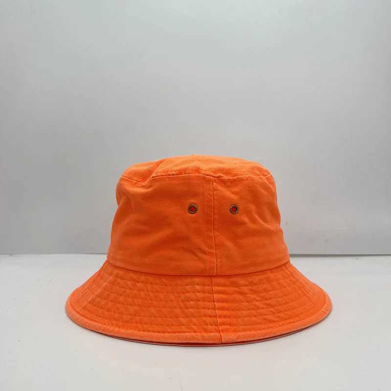 Fluorescent green bucket hat seasonal candy color personalized street dance fashion womens and mens fisherman hats W250217