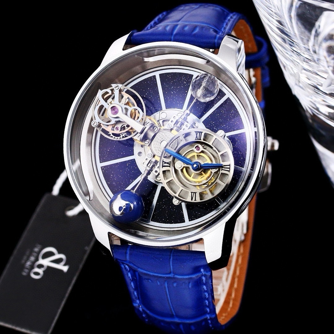 Designer jacobandco watch tourbillon watches 10A quality mechanical movement uhr SB5N leather strap diamond reloj iced out watches montre luxe ja