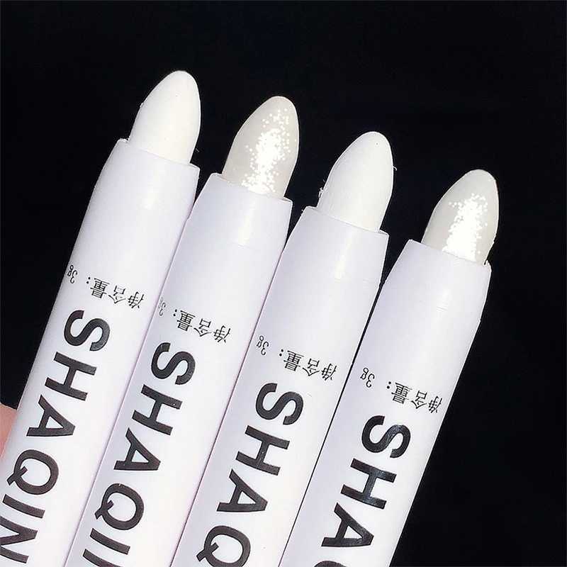 White Highlighter Pen - Matte Shimmer for Undereye Brightening; Easy-Application Highlight Stick for Instant GlowW250217