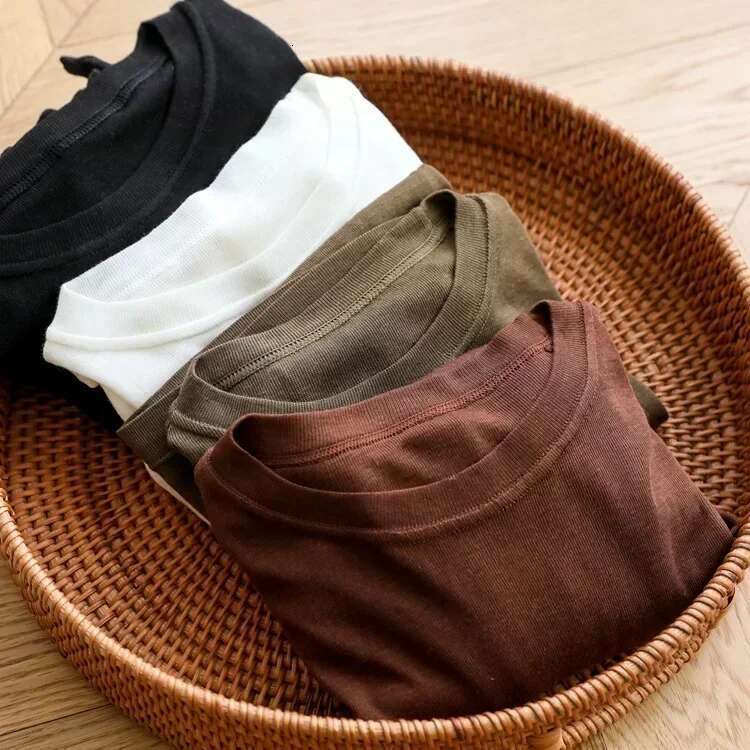 Autumn Women Sweaters Wool Blend Round Neck Solid Color Long-sleeved Pullovers T-shirt