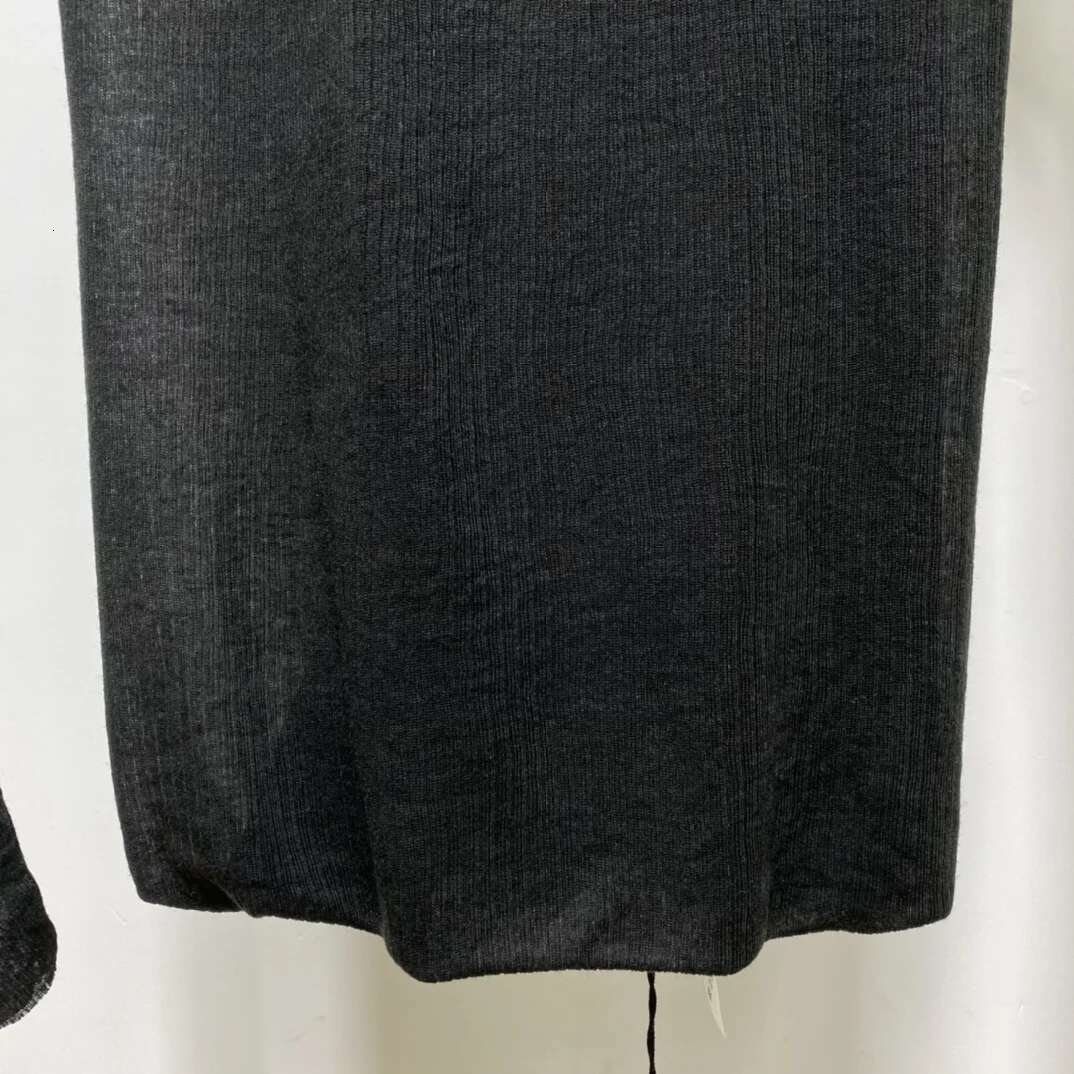 Women Brand Double Deck Halter T-shirt Original Splicing Design Luxury Black Top Next To The Skin Famous High Quality Knit Tees