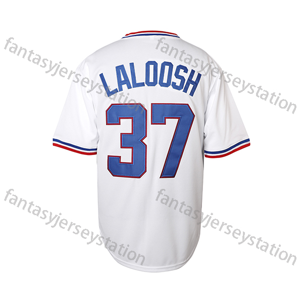 In Stock Jersey 37 LaLoosh Movie Baseball Jersey 8 Davis Jersey Mens Shirt Clothing All Stitch Size S-XXXL