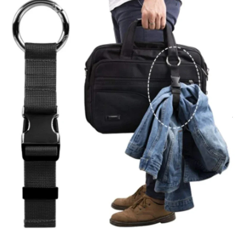 1pc Travel Luggage Strap External Hook Loop Backpack Portable Adjustable Jacket Holder 250118