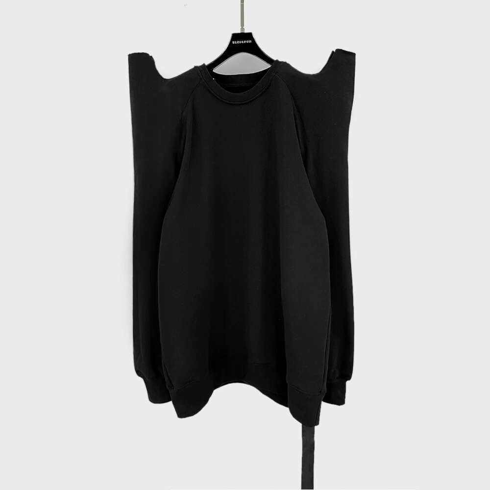 Owen Seak Women Sullover Gothic High Street Clothing Spring Black Coats Sweater