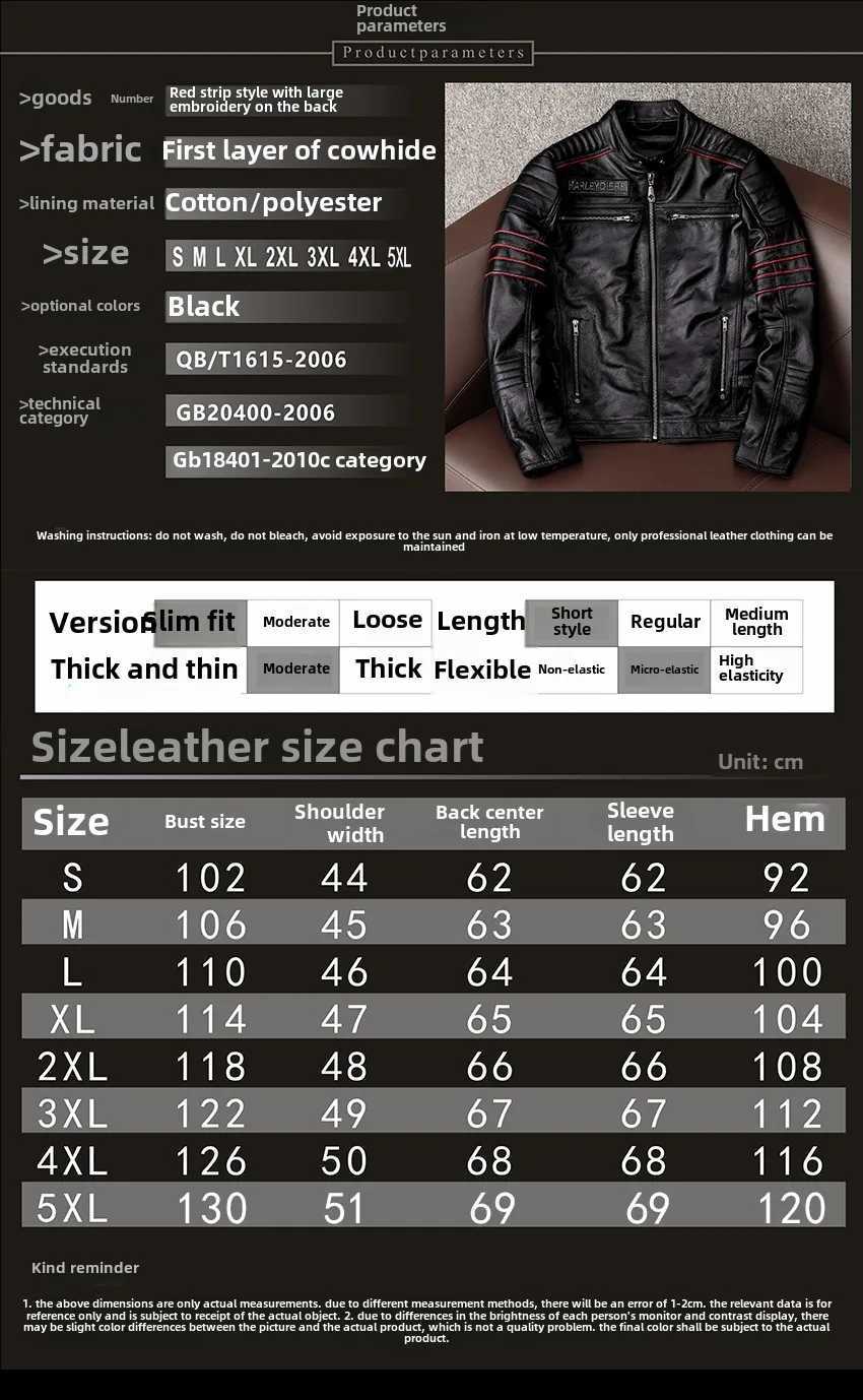 Men's Jackets New Motorcycle Men Cowhide Motocross Jacket Leather Winter Windproof Racing Suit Wear-resistant Moto Clothing For Harley z250217