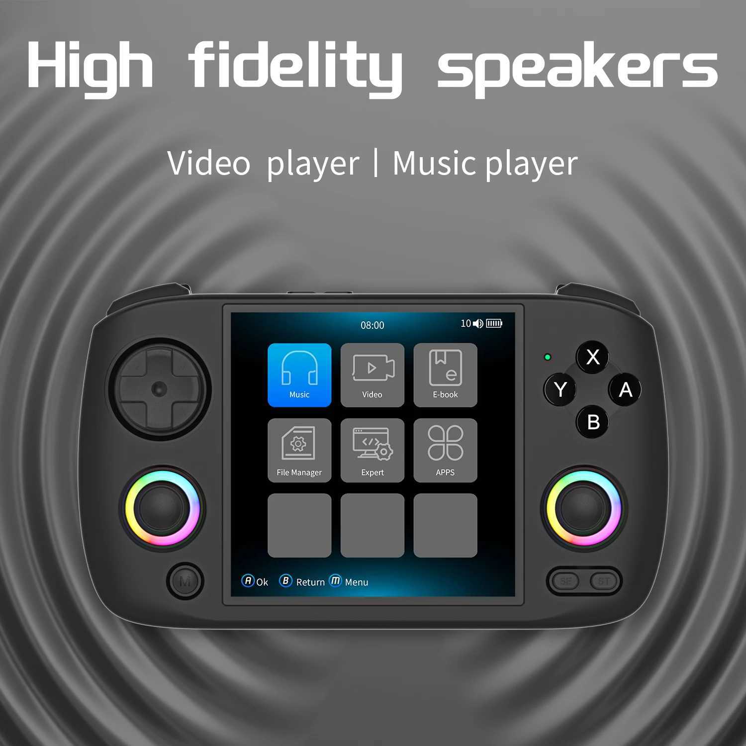 NEW ANBERNIC RG CUBEXX Retro Handheld Game Console Video Player Gaming Linux HD IPS RGB WIFI PSP Games Gift RGCUBEXX Z250217