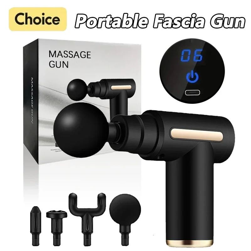 Portable Fascia Gun Deep Tissue Massage Mini Lightweight and Adjustable Speed Equipment Suitable for the Whole Body y250108