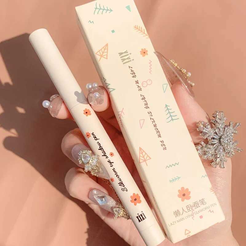 Glitter Silkworm Eyeshadow Liner Pencil Brightening Highlighter Blue Gold Silver Eyeshadow Pen Lasting Shiny Eye Makeup CosmeticXJ250217